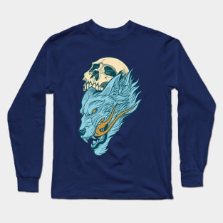 Blue wolf Long Sleeve T-Shirt